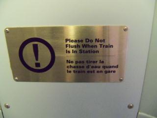 Do Not Flush in Station